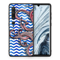 Thumbnail for Θήκη Xiaomi Mi Note 10 Pro Chevron Devilfish από τη Smartfits με σχέδιο στο πίσω μέρος και μαύρο περίβλημα | Xiaomi Mi Note 10 Pro Chevron Devilfish case with colorful back and black bezels