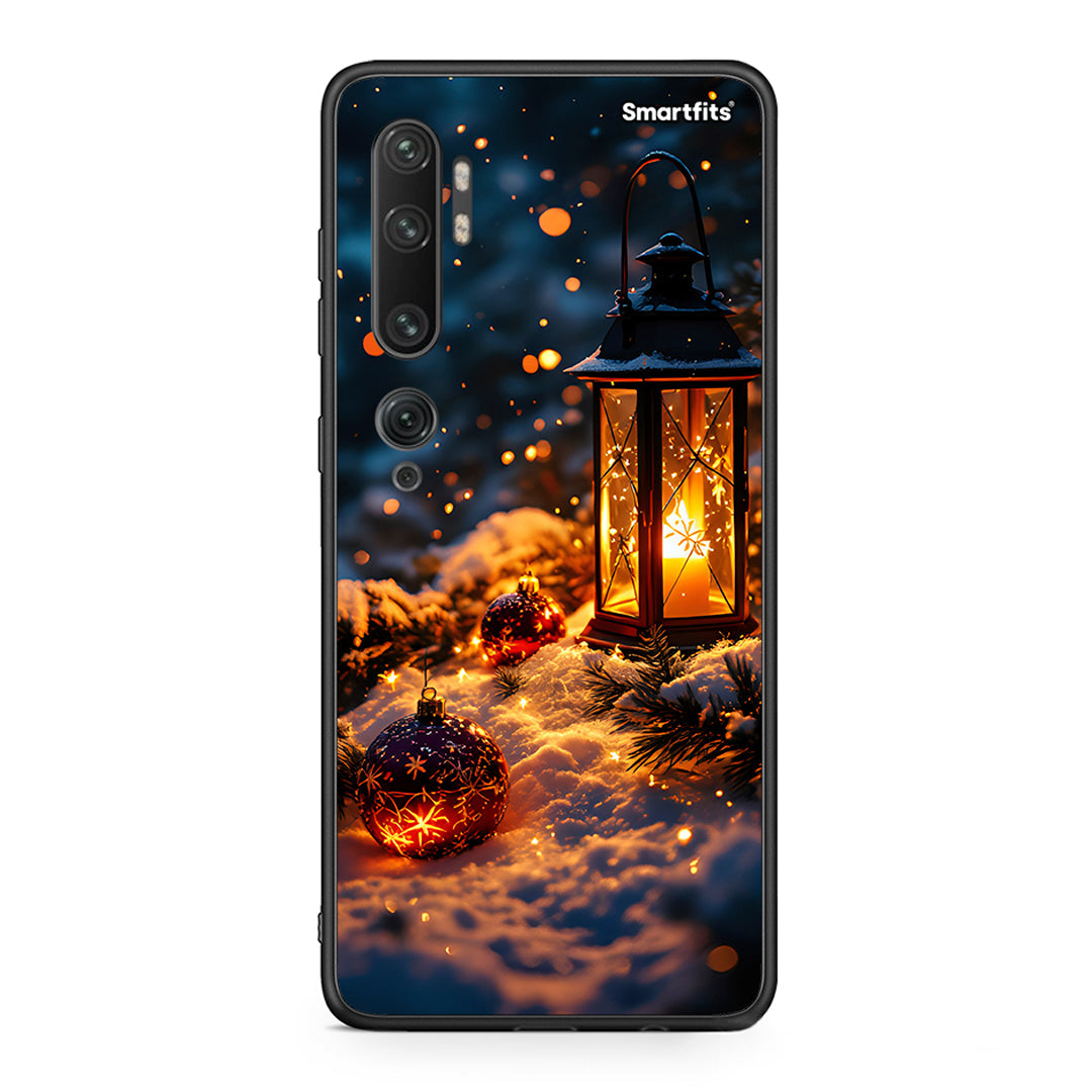 Xiaomi Mi Note 10 Pro Christmas Ornaments θήκη από τη Smartfits με σχέδιο στο πίσω μέρος και μαύρο περίβλημα | Smartphone case with colorful back and black bezels by Smartfits