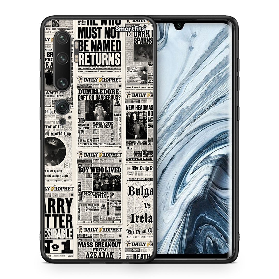 Θήκη Xiaomi Mi Note 10 Pro Harry Paper από τη Smartfits με σχέδιο στο πίσω μέρος και μαύρο περίβλημα | Xiaomi Mi Note 10 Pro Harry Paper case with colorful back and black bezels