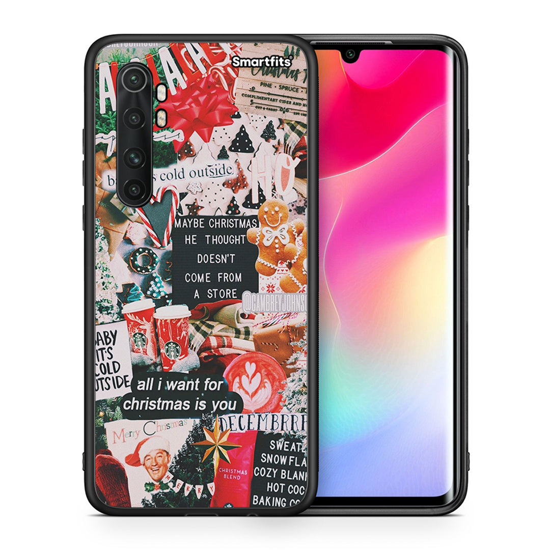 Θήκη Xiaomi Mi 10 Ultra Christmas Happiness από τη Smartfits με σχέδιο στο πίσω μέρος και μαύρο περίβλημα | Xiaomi Mi 10 Ultra Christmas Happiness case with colorful back and black bezels