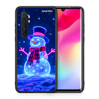 Thumbnail for Θήκη Xiaomi Mi 10 Ultra Christmas Neon Snowman από τη Smartfits με σχέδιο στο πίσω μέρος και μαύρο περίβλημα | Xiaomi Mi 10 Ultra Christmas Neon Snowman case with colorful back and black bezels