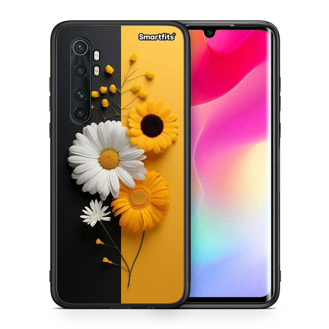 Θήκη Xiaomi Mi 10 Ultra Yellow Daisies από τη Smartfits με σχέδιο στο πίσω μέρος και μαύρο περίβλημα | Xiaomi Mi 10 Ultra Yellow Daisies case with colorful back and black bezels