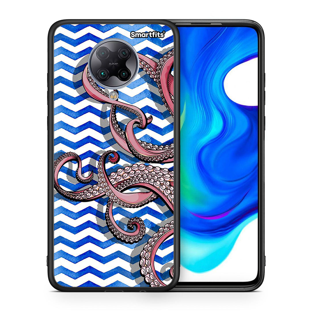 Θήκη Xiaomi Poco F2 Pro Chevron Devilfish από τη Smartfits με σχέδιο στο πίσω μέρος και μαύρο περίβλημα | Xiaomi Poco F2 Pro Chevron Devilfish case with colorful back and black bezels