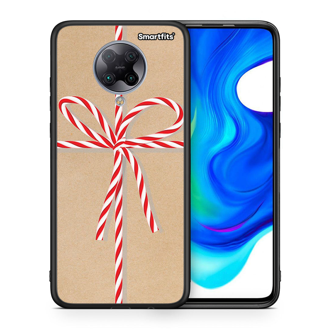 Θήκη Xiaomi Poco F2 Pro Christmas Gift από τη Smartfits με σχέδιο στο πίσω μέρος και μαύρο περίβλημα | Xiaomi Poco F2 Pro Christmas Gift case with colorful back and black bezels