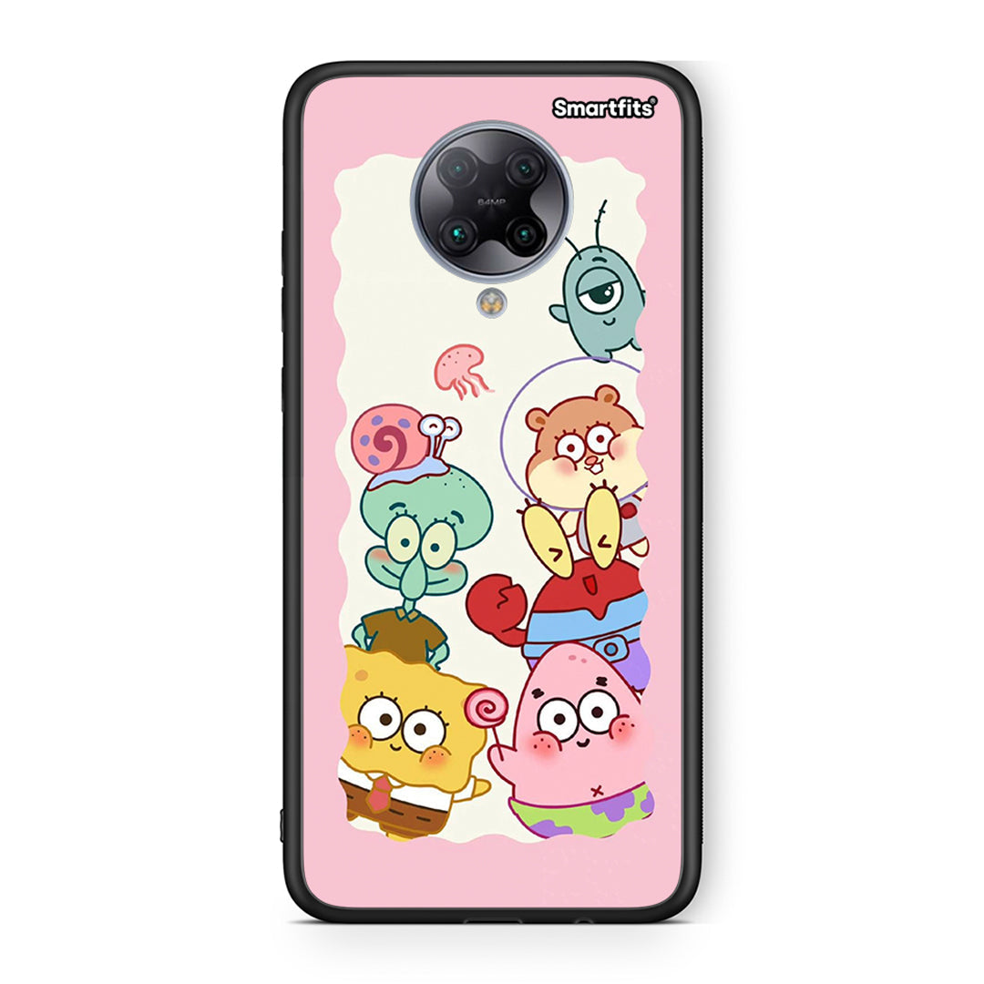 Xiaomi Poco F2 Pro Cute Companion θήκη από τη Smartfits με σχέδιο στο πίσω μέρος και μαύρο περίβλημα | Smartphone case with colorful back and black bezels by Smartfits