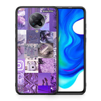 Thumbnail for Θήκη Xiaomi Poco F2 Pro Purple Aesthetic Collage από τη Smartfits με σχέδιο στο πίσω μέρος και μαύρο περίβλημα | Xiaomi Poco F2 Pro Purple Aesthetic Collage case with colorful back and black bezels