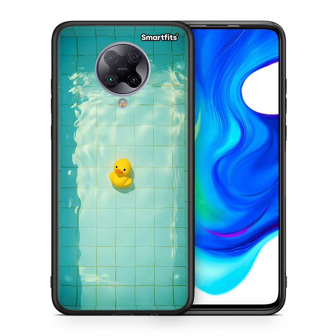 Θήκη Xiaomi Poco F2 Pro Yellow Duck από τη Smartfits με σχέδιο στο πίσω μέρος και μαύρο περίβλημα | Xiaomi Poco F2 Pro Yellow Duck case with colorful back and black bezels