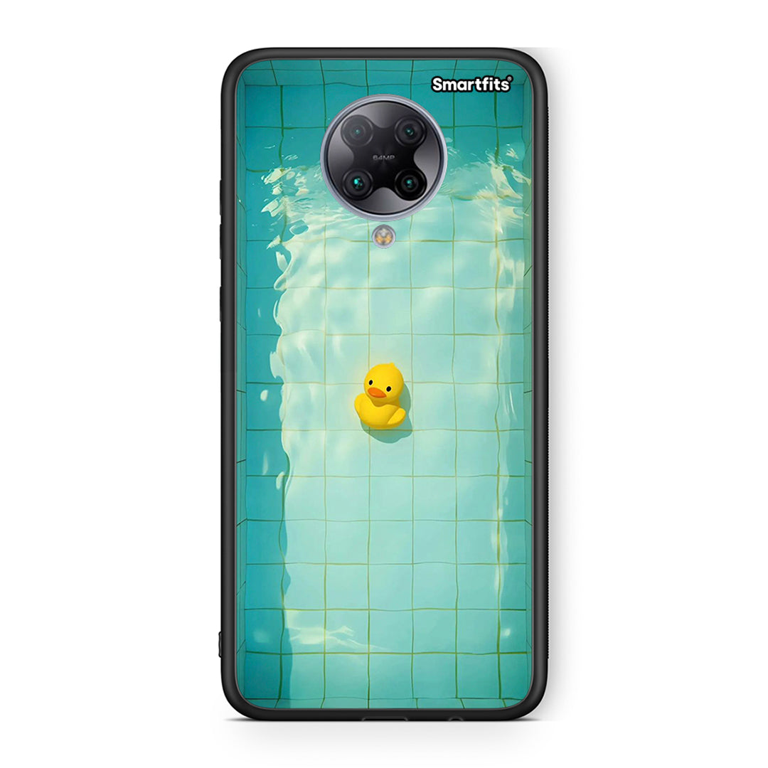 Xiaomi Poco F2 Pro Yellow Duck θήκη από τη Smartfits με σχέδιο στο πίσω μέρος και μαύρο περίβλημα | Smartphone case with colorful back and black bezels by Smartfits