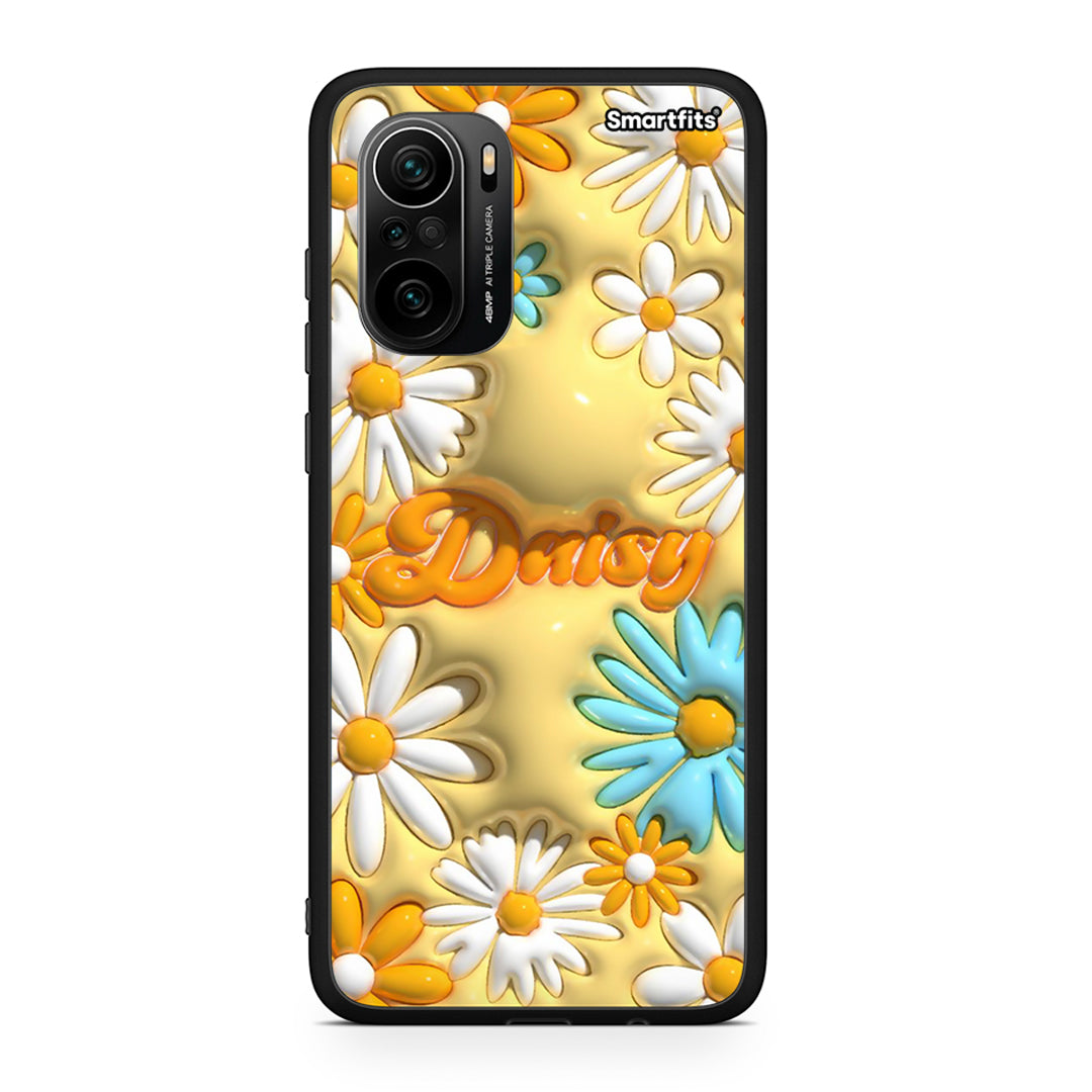 Xiaomi Mi 11i Bubble Daisies θήκη από τη Smartfits με σχέδιο στο πίσω μέρος και μαύρο περίβλημα | Smartphone case with colorful back and black bezels by Smartfits