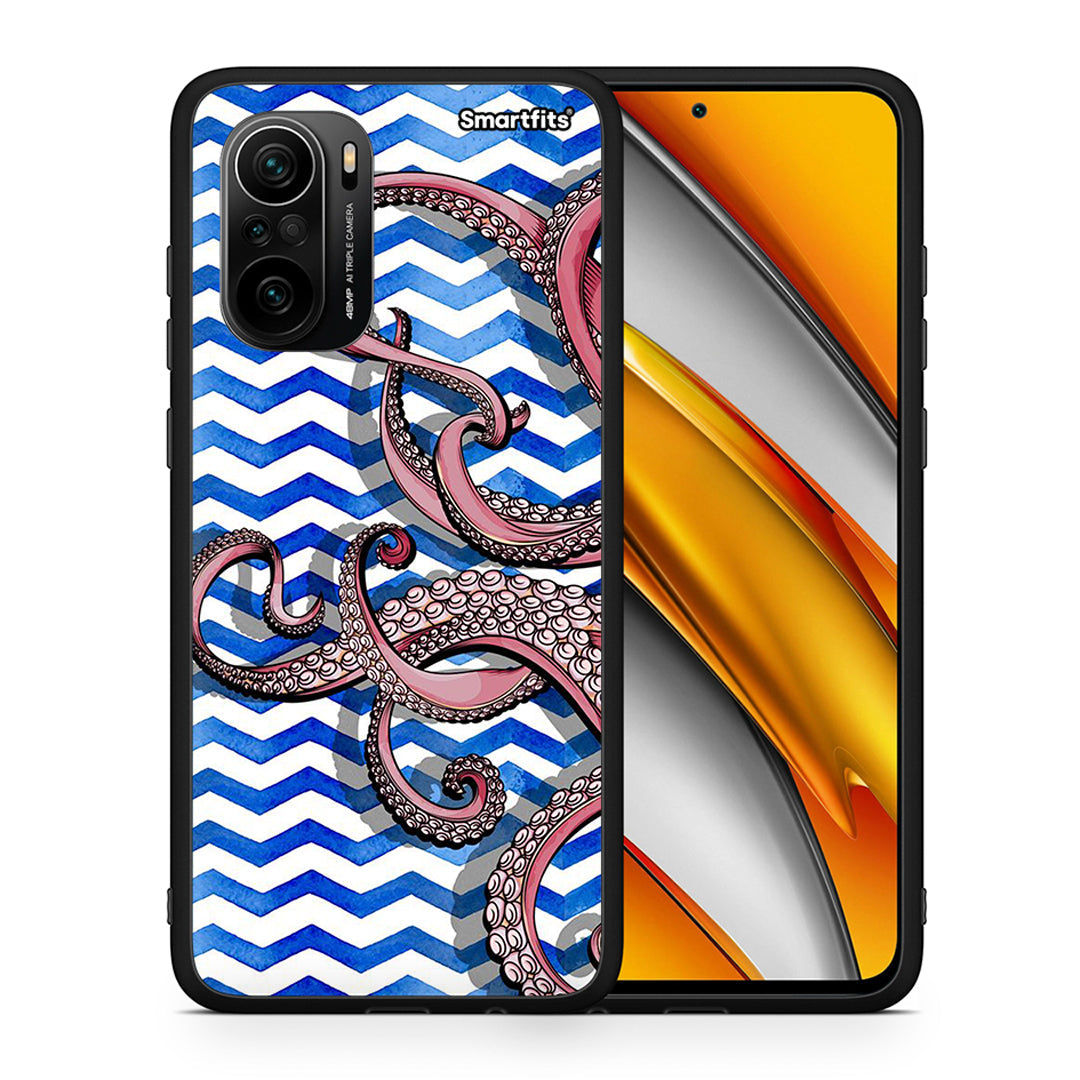 Θήκη Xiaomi Mi 11i Chevron Devilfish από τη Smartfits με σχέδιο στο πίσω μέρος και μαύρο περίβλημα | Xiaomi Mi 11i Chevron Devilfish case with colorful back and black bezels