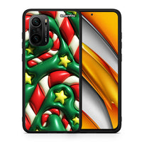 Thumbnail for Θήκη Xiaomi Poco F3 Christmas Bubbles από τη Smartfits με σχέδιο στο πίσω μέρος και μαύρο περίβλημα | Xiaomi Poco F3 Christmas Bubbles case with colorful back and black bezels