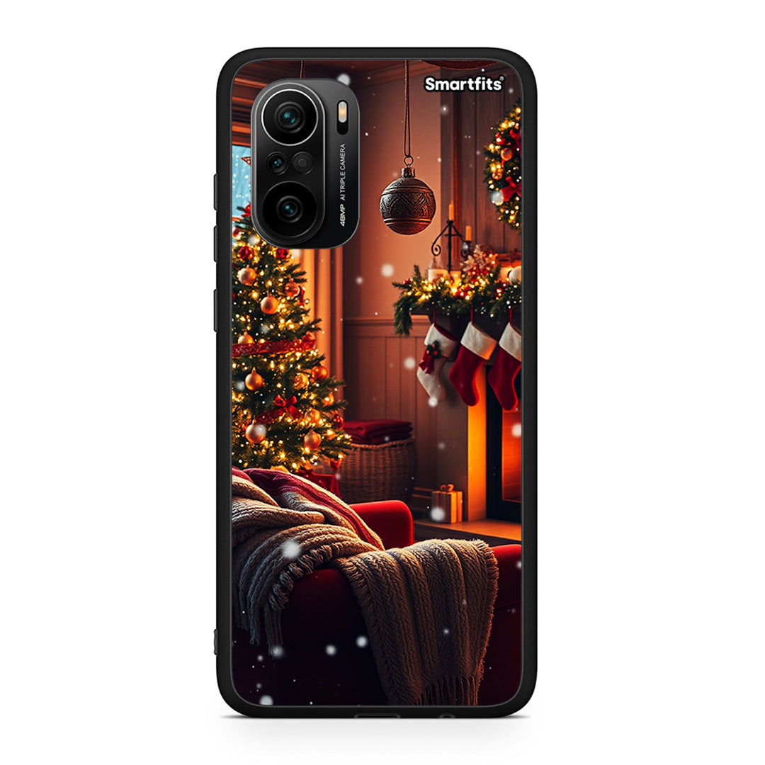 Xiaomi Mi 11i Home For Christmas θήκη από τη Smartfits με σχέδιο στο πίσω μέρος και μαύρο περίβλημα | Smartphone case with colorful back and black bezels by Smartfits