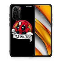 Thumbnail for Θήκη Xiaomi Poco F3 Unicorn Deadpool από τη Smartfits με σχέδιο στο πίσω μέρος και μαύρο περίβλημα | Xiaomi Poco F3 Unicorn Deadpool case with colorful back and black bezels