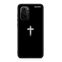 Thumbnail for Xiaomi Poco F3 White Cross θήκη από τη Smartfits με σχέδιο στο πίσω μέρος και μαύρο περίβλημα | Smartphone case with colorful back and black bezels by Smartfits