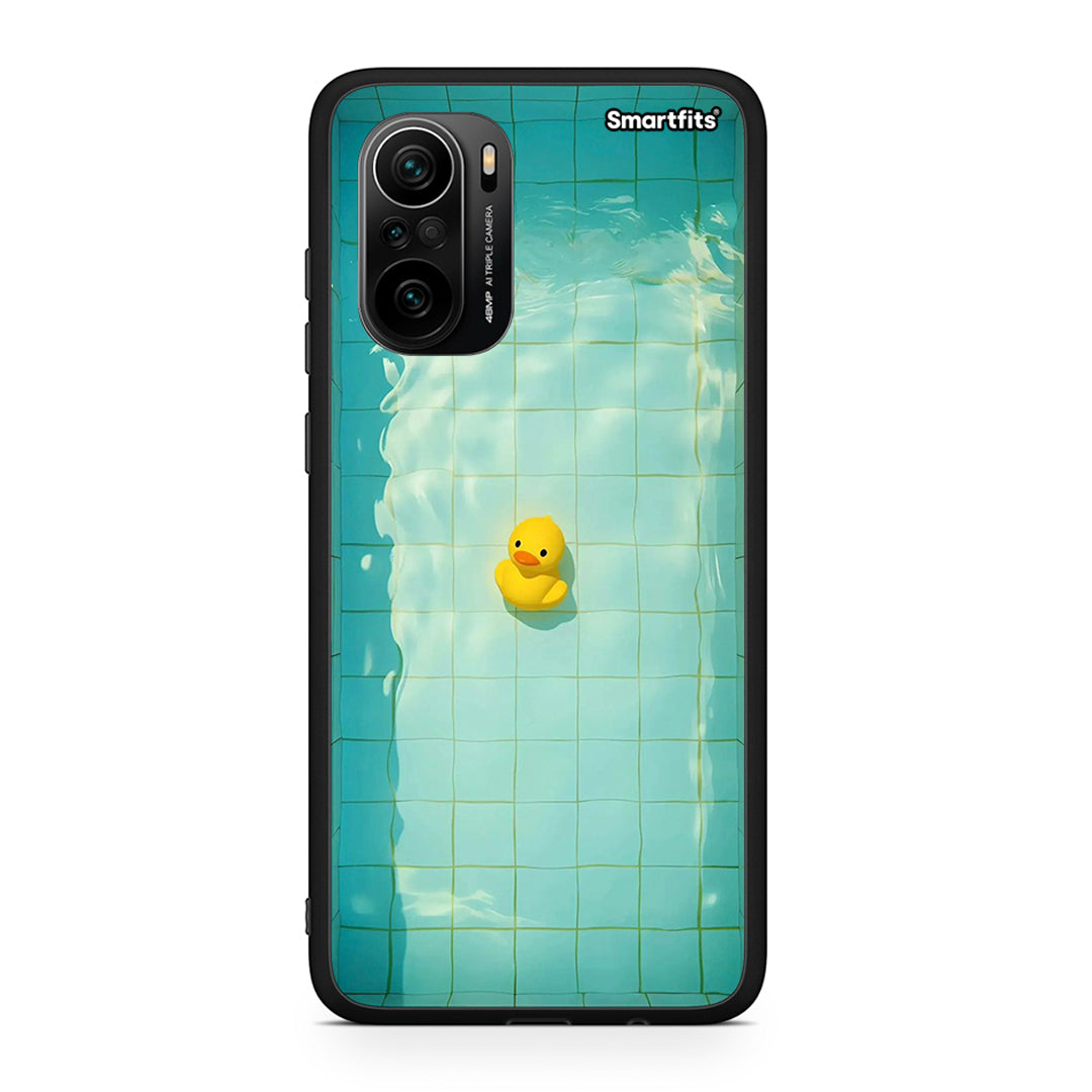 Xiaomi Mi 11i Yellow Duck θήκη από τη Smartfits με σχέδιο στο πίσω μέρος και μαύρο περίβλημα | Smartphone case with colorful back and black bezels by Smartfits