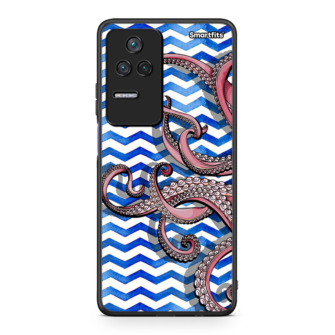 Xiaomi Poco F4 / Redmi K40S Chevron Devilfish θήκη από τη Smartfits με σχέδιο στο πίσω μέρος και μαύρο περίβλημα | Smartphone case with colorful back and black bezels by Smartfits