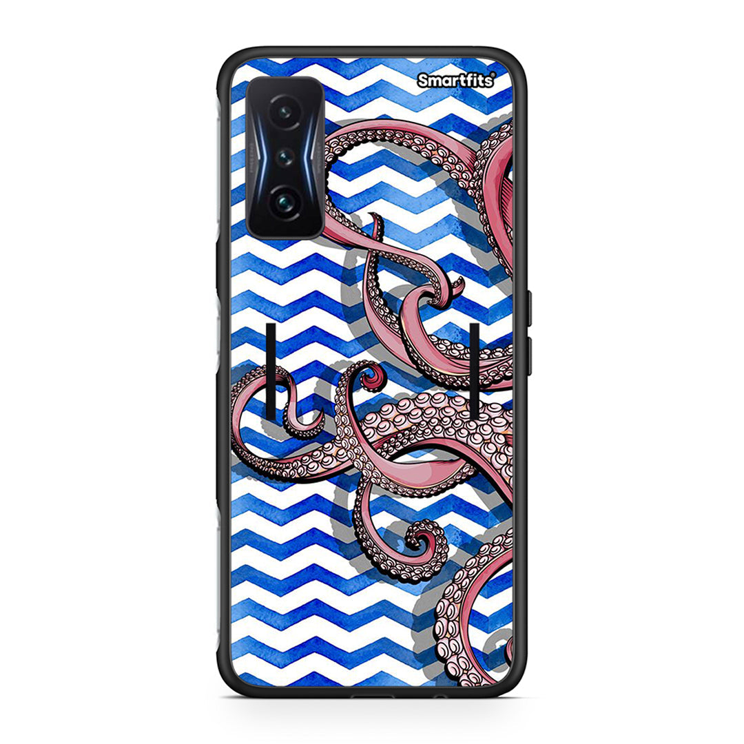 Xiaomi Poco F4 GT Chevron Devilfish θήκη από τη Smartfits με σχέδιο στο πίσω μέρος και μαύρο περίβλημα | Smartphone case with colorful back and black bezels by Smartfits