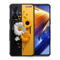 Thumbnail for Θήκη Xiaomi Poco F4 GT Yellow Daisies από τη Smartfits με σχέδιο στο πίσω μέρος και μαύρο περίβλημα | Xiaomi Poco F4 GT Yellow Daisies case with colorful back and black bezels