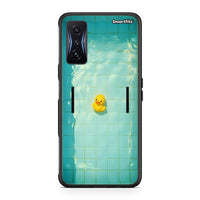 Thumbnail for Xiaomi Poco F4 GT Yellow Duck θήκη από τη Smartfits με σχέδιο στο πίσω μέρος και μαύρο περίβλημα | Smartphone case with colorful back and black bezels by Smartfits