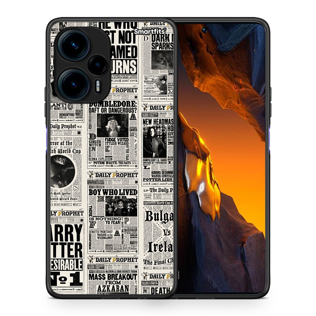 Θήκη Xiaomi Poco F5 5G Harry Paper από τη Smartfits με σχέδιο στο πίσω μέρος και μαύρο περίβλημα | Xiaomi Poco F5 5G Harry Paper Case with Colorful Back and Black Bezels