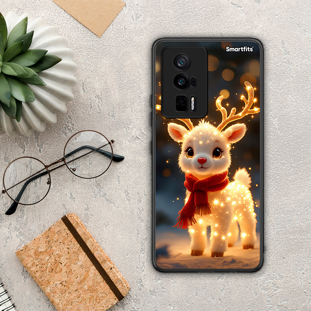 Θήκη Xiaomi Poco F5 Pro / Redmi K60 Pro Christmas Cutie από τη Smartfits με σχέδιο στο πίσω μέρος και μαύρο περίβλημα | Xiaomi Poco F5 Pro / Redmi K60 Pro Christmas Cutie Case with Colorful Back and Black Bezels