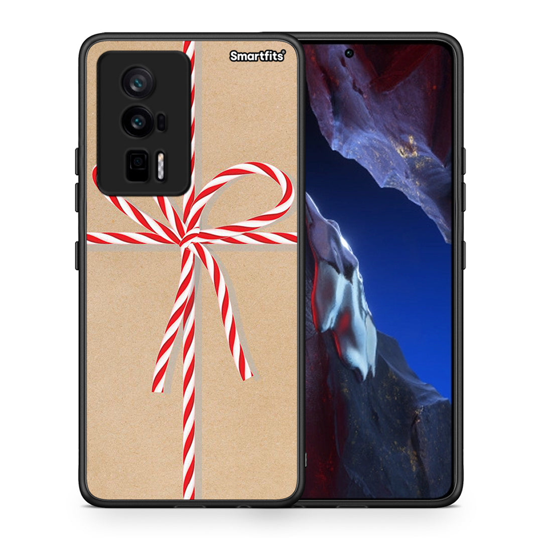 Θήκη Xiaomi Poco F5 Pro / Redmi K60 Pro Christmas Gift από τη Smartfits με σχέδιο στο πίσω μέρος και μαύρο περίβλημα | Xiaomi Poco F5 Pro / Redmi K60 Pro Christmas Gift Case with Colorful Back and Black Bezels