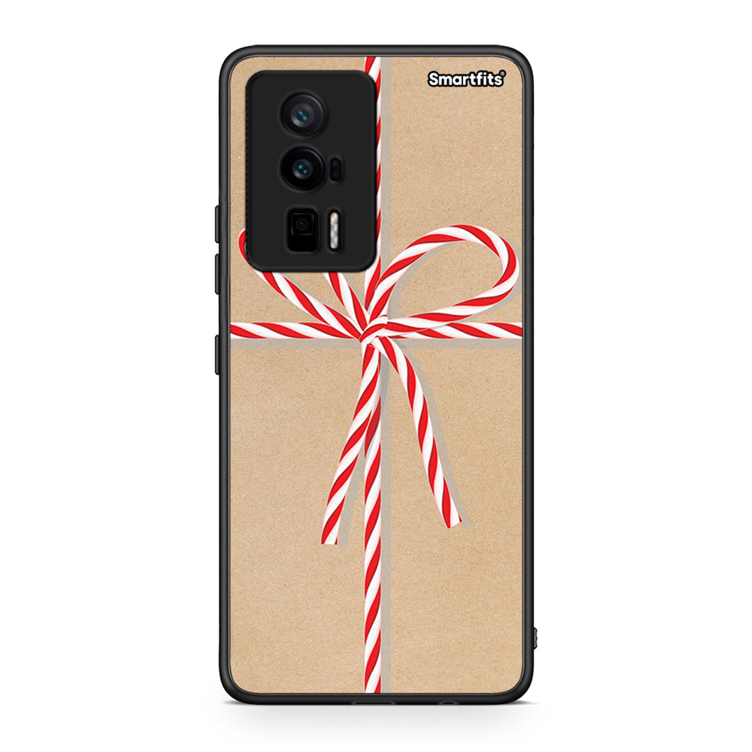 Θήκη Xiaomi Poco F5 Pro / Redmi K60 Pro Christmas Gift από τη Smartfits με σχέδιο στο πίσω μέρος και μαύρο περίβλημα | Xiaomi Poco F5 Pro / Redmi K60 Pro Christmas Gift Case with Colorful Back and Black Bezels