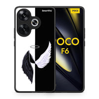 Thumbnail for Θήκη Xiaomi Poco F6 Angels Demons από τη Smartfits με σχέδιο στο πίσω μέρος και μαύρο περίβλημα | Xiaomi Poco F6 Angels Demons case with colorful back and black bezels