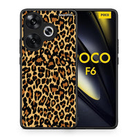 Thumbnail for Θήκη Xiaomi Poco F6 Leopard Animal από τη Smartfits με σχέδιο στο πίσω μέρος και μαύρο περίβλημα | Xiaomi Poco F6 Leopard Animal case with colorful back and black bezels