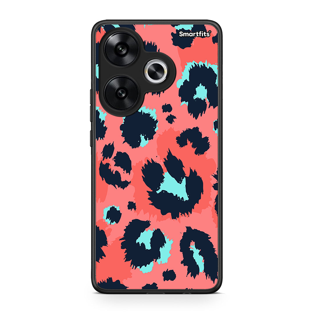 22 - Xiaomi Poco F6 Pink Leopard Animal case, cover, bumper