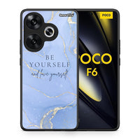 Thumbnail for Θήκη Xiaomi Poco F6 Be Yourself από τη Smartfits με σχέδιο στο πίσω μέρος και μαύρο περίβλημα | Xiaomi Poco F6 Be Yourself case with colorful back and black bezels