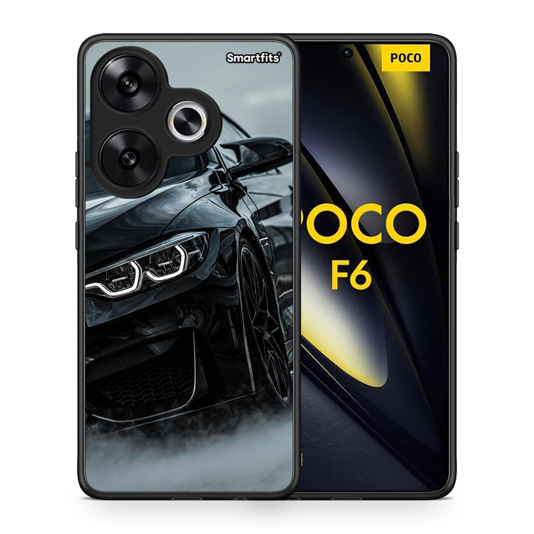 Θήκη Xiaomi Poco F6 Black BMW από τη Smartfits με σχέδιο στο πίσω μέρος και μαύρο περίβλημα | Xiaomi Poco F6 Black BMW case with colorful back and black bezels