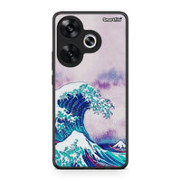 Thumbnail for Xiaomi Poco F6 Blue Waves θήκη από τη Smartfits με σχέδιο στο πίσω μέρος και μαύρο περίβλημα | Smartphone case with colorful back and black bezels by Smartfits