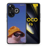 Thumbnail for Θήκη Xiaomi Poco F6 Cat Diva από τη Smartfits με σχέδιο στο πίσω μέρος και μαύρο περίβλημα | Xiaomi Poco F6 Cat Diva case with colorful back and black bezels