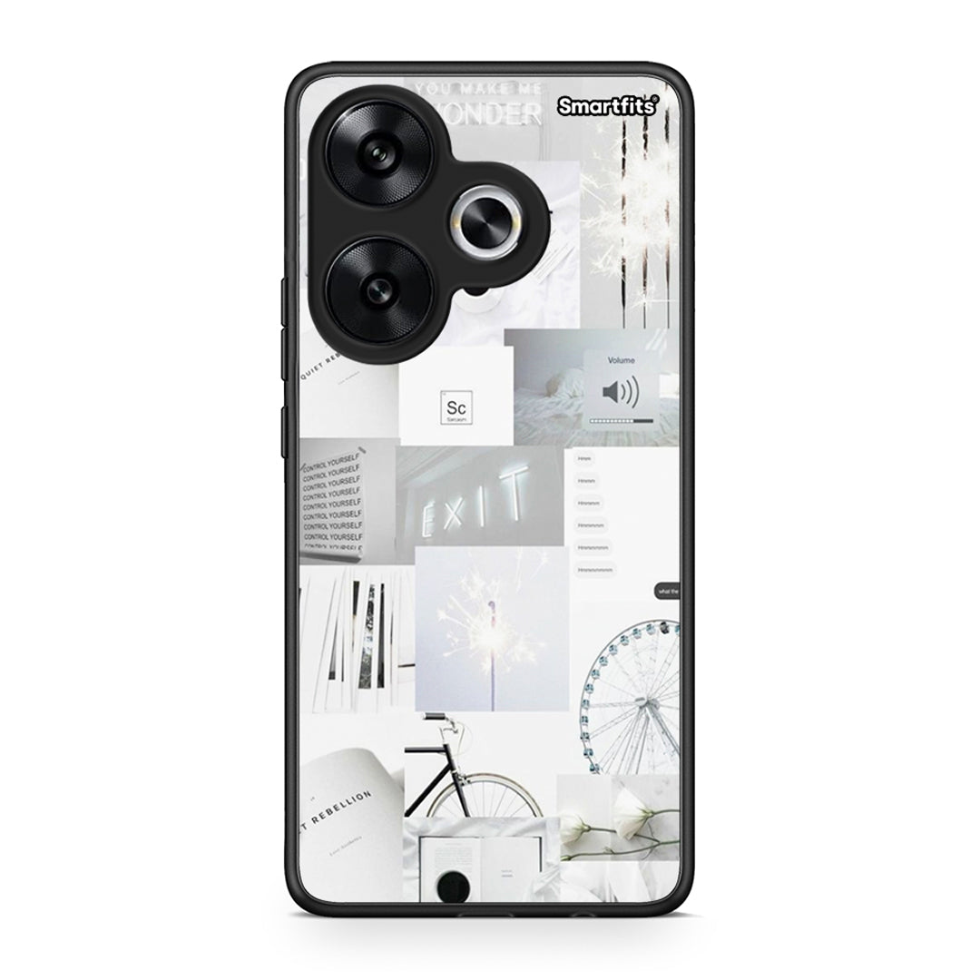 Xiaomi Poco F6 Collage Make Me Wonder Θήκη Αγίου Βαλεντίνου από τη Smartfits με σχέδιο στο πίσω μέρος και μαύρο περίβλημα | Smartphone case with colorful back and black bezels by Smartfits
