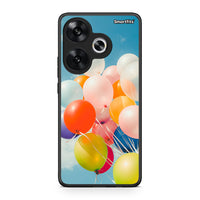 Thumbnail for Xiaomi Poco F6 Colorful Balloons θήκη από τη Smartfits με σχέδιο στο πίσω μέρος και μαύρο περίβλημα | Smartphone case with colorful back and black bezels by Smartfits