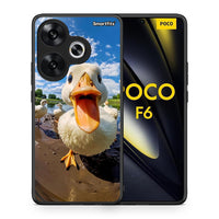 Thumbnail for Θήκη Xiaomi Poco F6 Duck Face από τη Smartfits με σχέδιο στο πίσω μέρος και μαύρο περίβλημα | Xiaomi Poco F6 Duck Face case with colorful back and black bezels