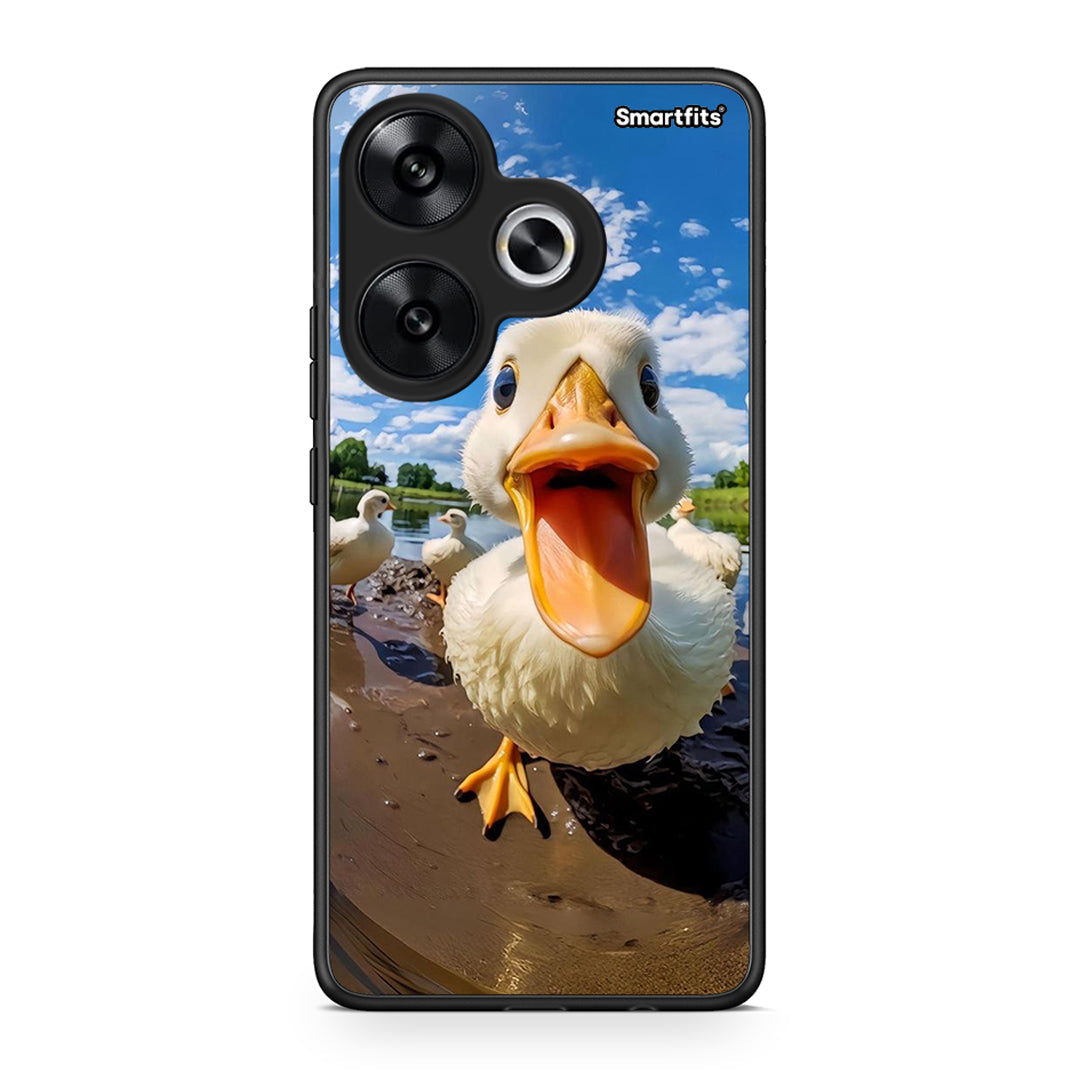 Xiaomi Poco F6 Duck Face θήκη από τη Smartfits με σχέδιο στο πίσω μέρος και μαύρο περίβλημα | Smartphone case with colorful back and black bezels by Smartfits