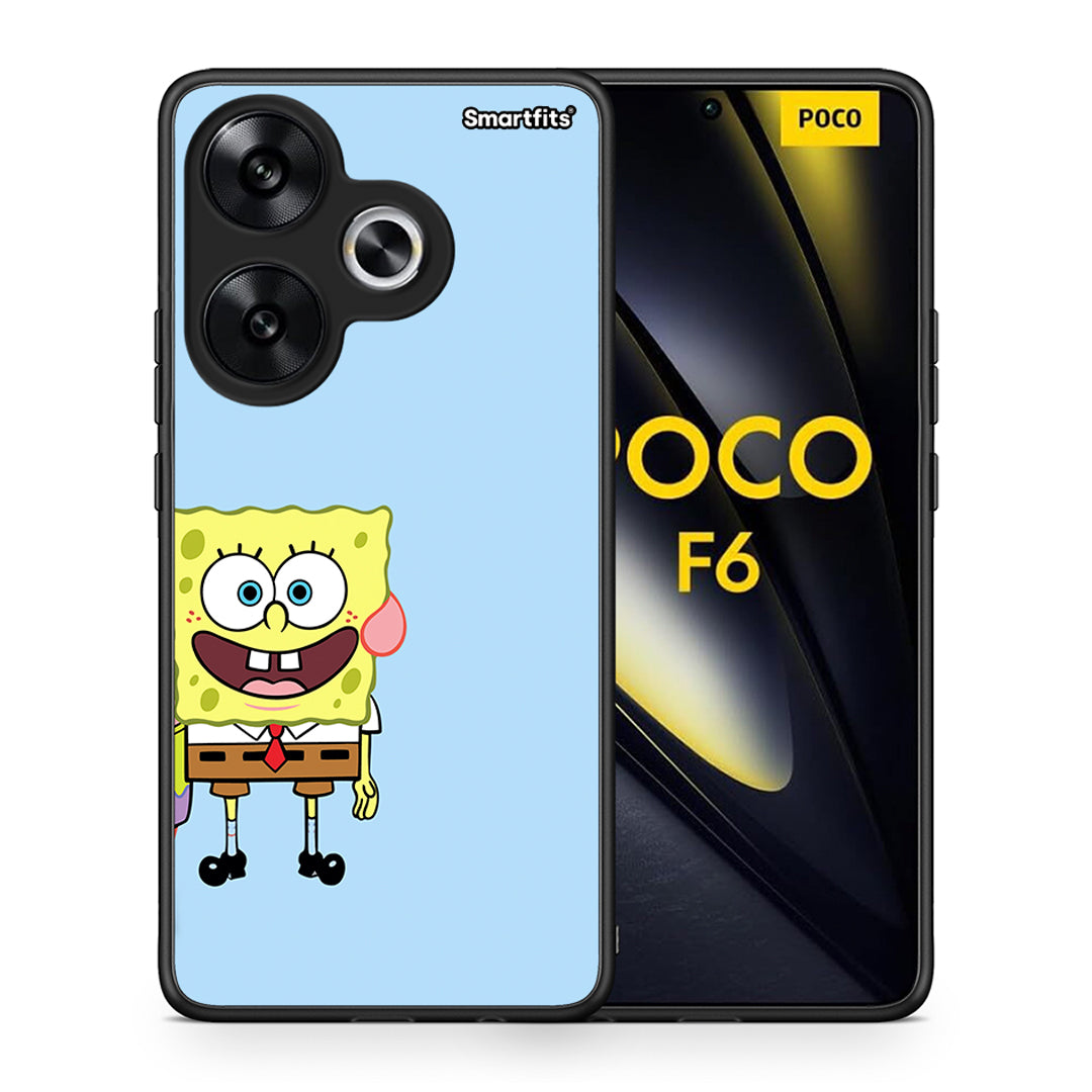 Θήκη Xiaomi Poco F6 Friends Bob από τη Smartfits με σχέδιο στο πίσω μέρος και μαύρο περίβλημα | Xiaomi Poco F6 Friends Bob case with colorful back and black bezels