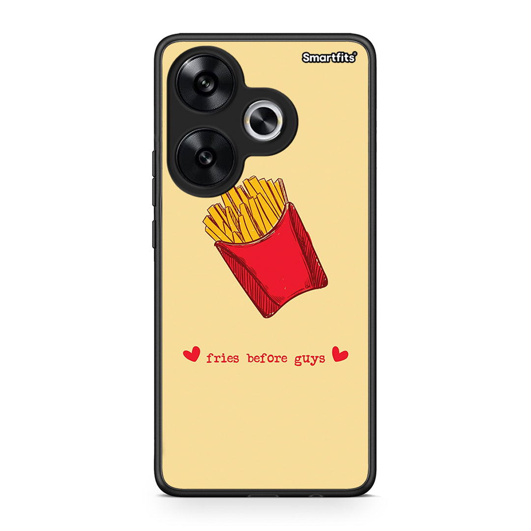 Xiaomi Poco F6 Fries Before Guys Θήκη Αγίου Βαλεντίνου από τη Smartfits με σχέδιο στο πίσω μέρος και μαύρο περίβλημα | Smartphone case with colorful back and black bezels by Smartfits