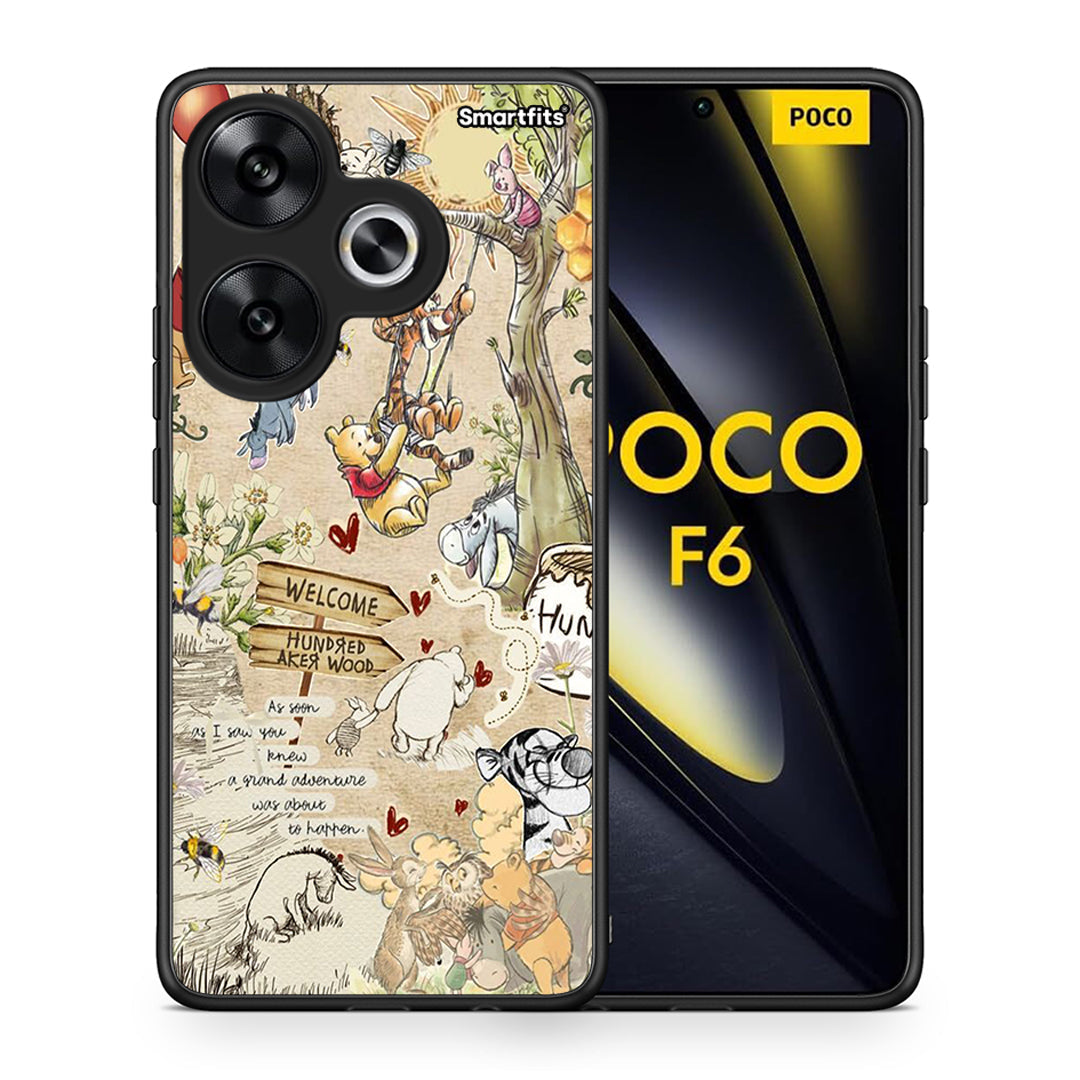 Θήκη Xiaomi Poco F6 Happy Friends από τη Smartfits με σχέδιο στο πίσω μέρος και μαύρο περίβλημα | Xiaomi Poco F6 Happy Friends case with colorful back and black bezels