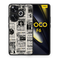 Thumbnail for Θήκη Xiaomi Poco F6 Harry Paper από τη Smartfits με σχέδιο στο πίσω μέρος και μαύρο περίβλημα | Xiaomi Poco F6 Harry Paper case with colorful back and black bezels