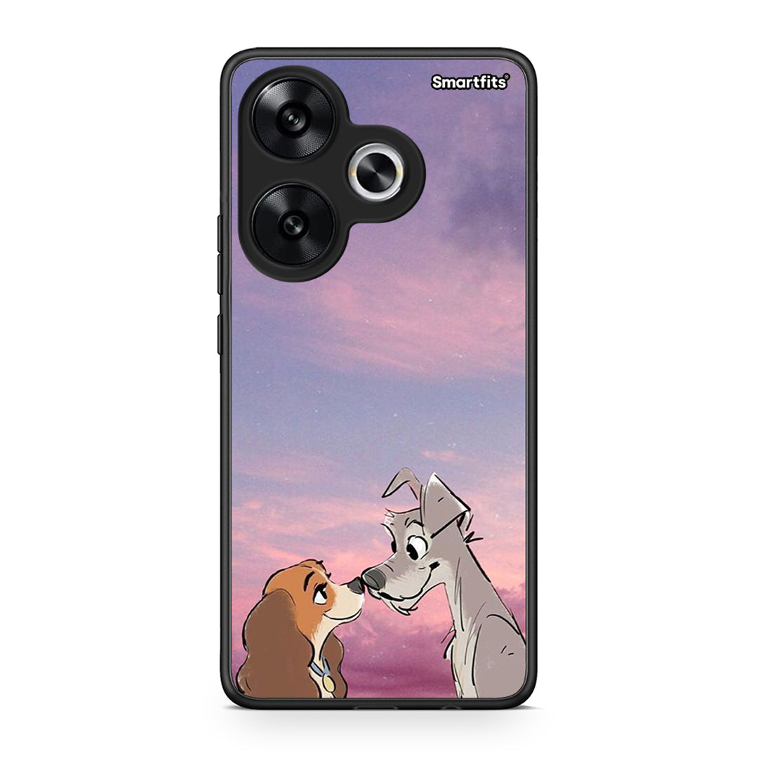 Xiaomi Poco F6 Lady And Tramp θήκη από τη Smartfits με σχέδιο στο πίσω μέρος και μαύρο περίβλημα | Smartphone case with colorful back and black bezels by Smartfits