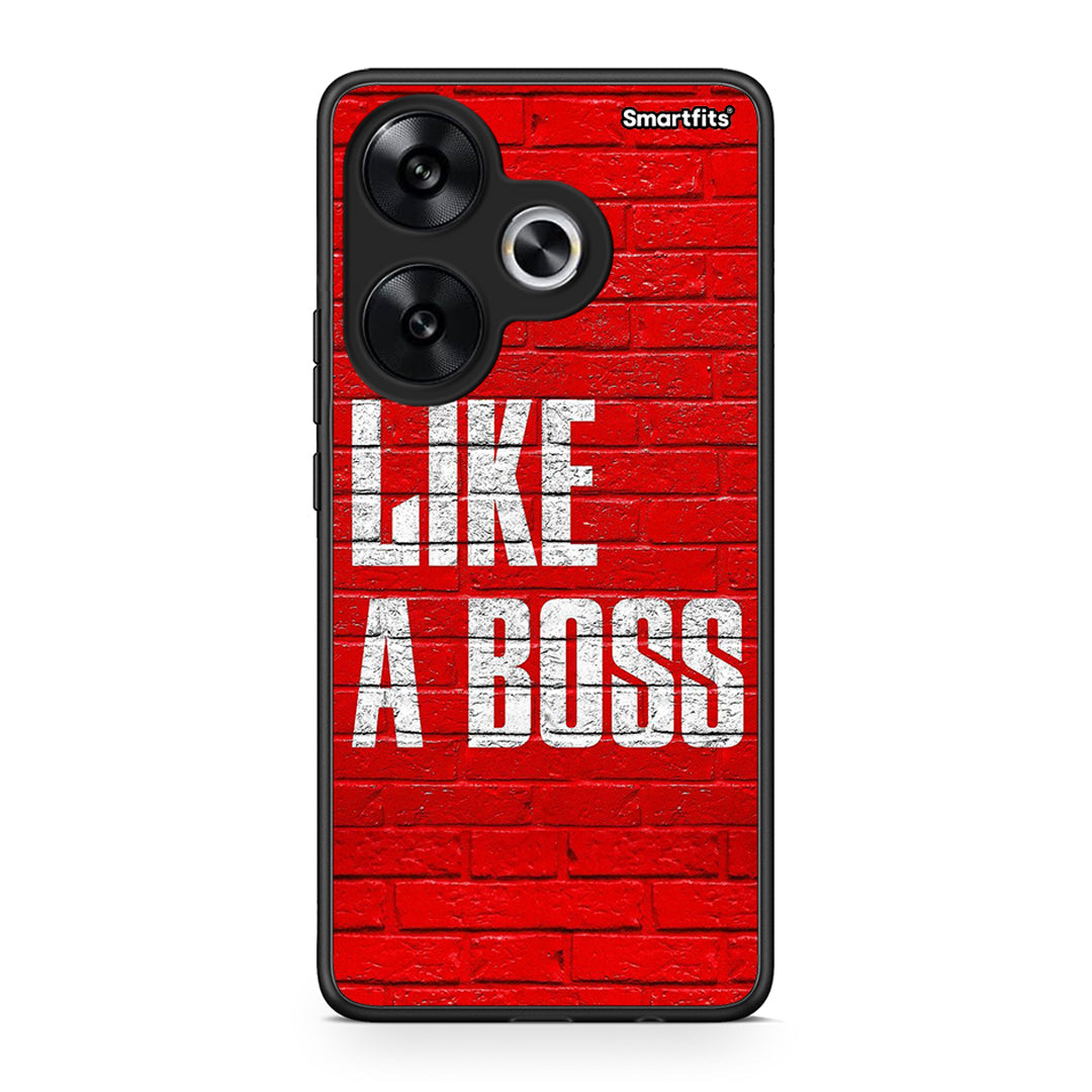 Xiaomi Poco F6 Like A Boss θήκη από τη Smartfits με σχέδιο στο πίσω μέρος και μαύρο περίβλημα | Smartphone case with colorful back and black bezels by Smartfits