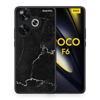 Thumbnail for Θήκη Xiaomi Poco F6 Marble Black από τη Smartfits με σχέδιο στο πίσω μέρος και μαύρο περίβλημα | Xiaomi Poco F6 Marble Black case with colorful back and black bezels