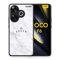 Thumbnail for Θήκη Xiaomi Poco F6 Queen Marble από τη Smartfits με σχέδιο στο πίσω μέρος και μαύρο περίβλημα | Xiaomi Poco F6 Queen Marble case with colorful back and black bezels