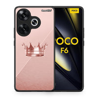 Thumbnail for Θήκη Xiaomi Poco F6 Crown Minimal από τη Smartfits με σχέδιο στο πίσω μέρος και μαύρο περίβλημα | Xiaomi Poco F6 Crown Minimal case with colorful back and black bezels