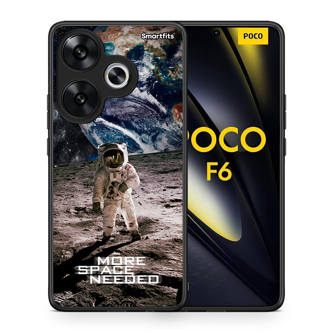 Θήκη Xiaomi Poco F6 More Space από τη Smartfits με σχέδιο στο πίσω μέρος και μαύρο περίβλημα | Xiaomi Poco F6 More Space case with colorful back and black bezels