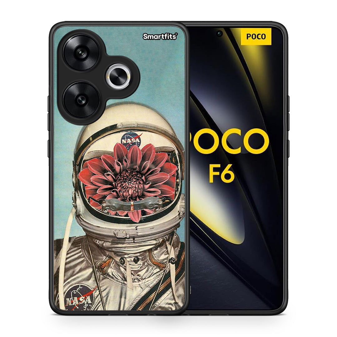 Θήκη Xiaomi Poco F6 Nasa Bloom από τη Smartfits με σχέδιο στο πίσω μέρος και μαύρο περίβλημα | Xiaomi Poco F6 Nasa Bloom case with colorful back and black bezels