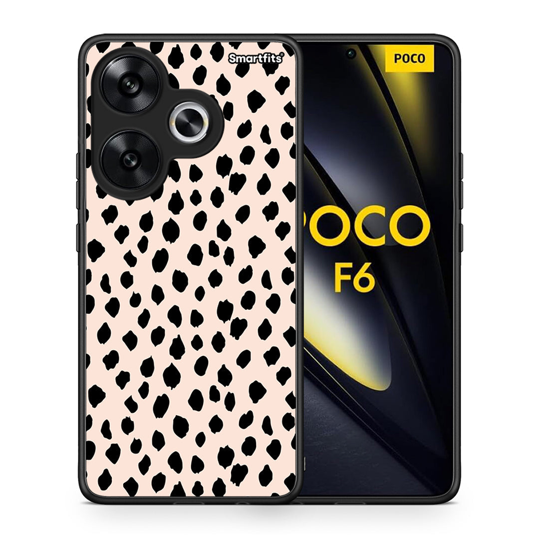 Θήκη Xiaomi Poco F6 New Polka Dots από τη Smartfits με σχέδιο στο πίσω μέρος και μαύρο περίβλημα | Xiaomi Poco F6 New Polka Dots case with colorful back and black bezels